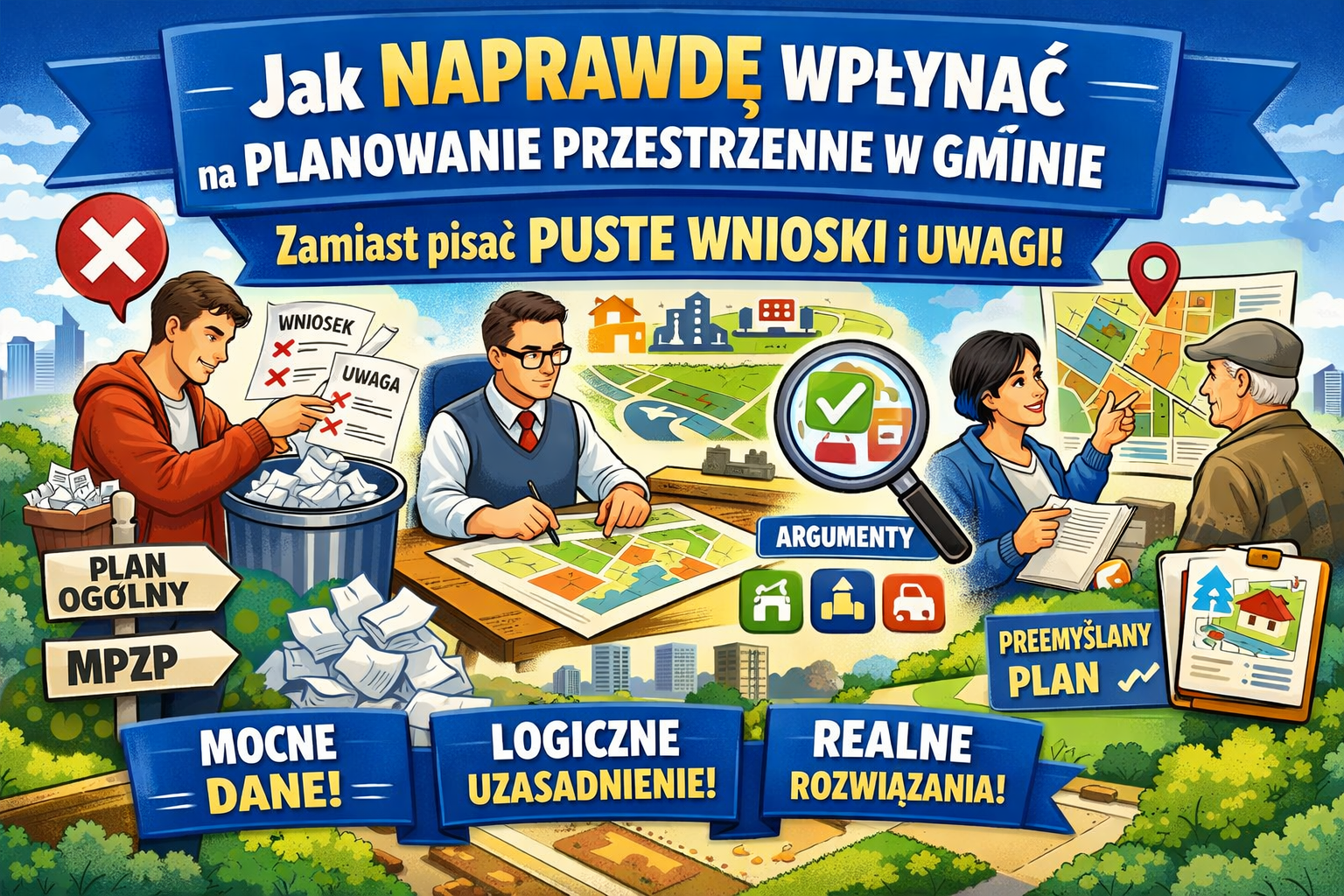 Jak napisać uwagę lub wniosek do planu ogólnego lub planu miejscowego gminy