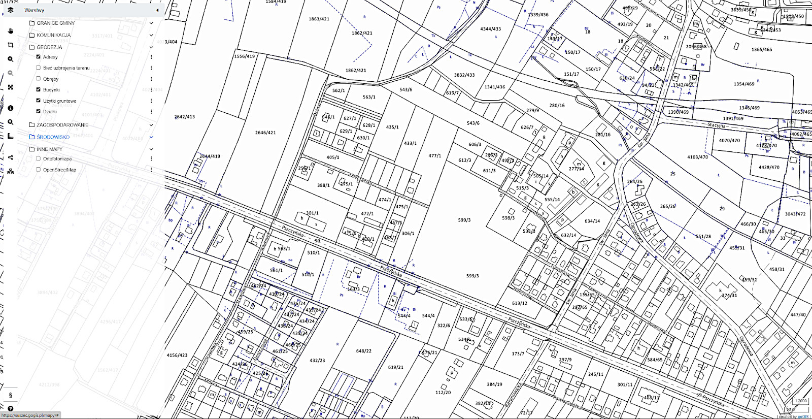 goGISmap - moduł warstwy